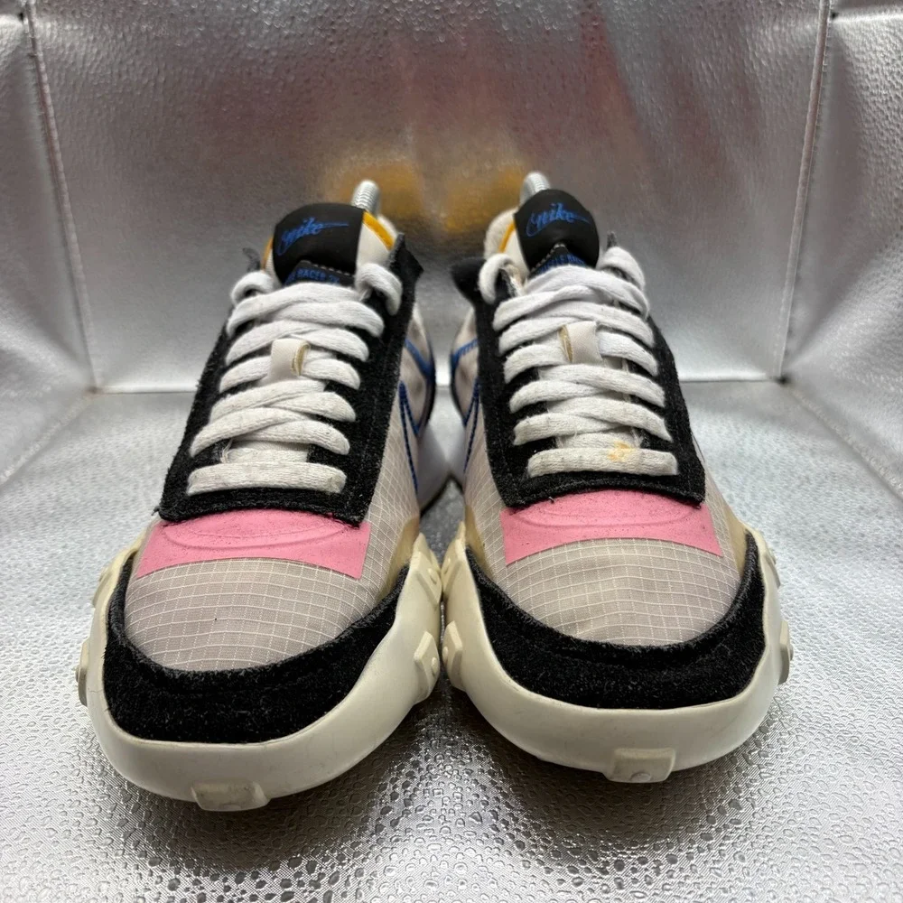Size 7.5 Nike‎ Waffle Racer 2X White Chile Red Womens Running Shoes DH1073-100
